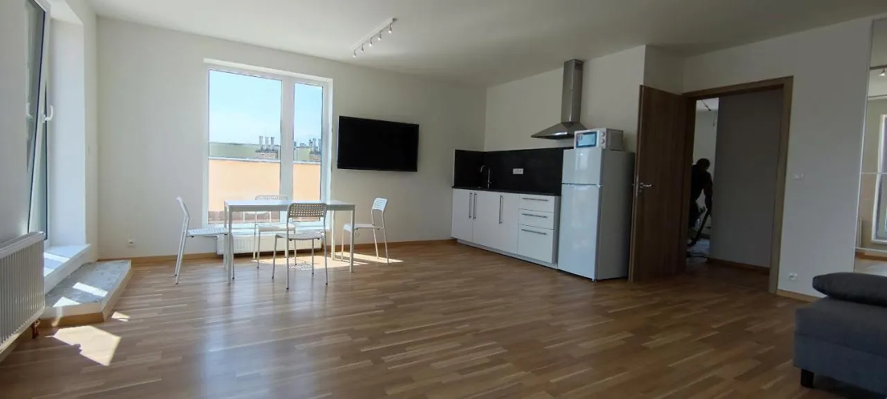 Apartament Penthouse # 81 With Panoramic City View In Elite Rezidence With Free Parking Praga