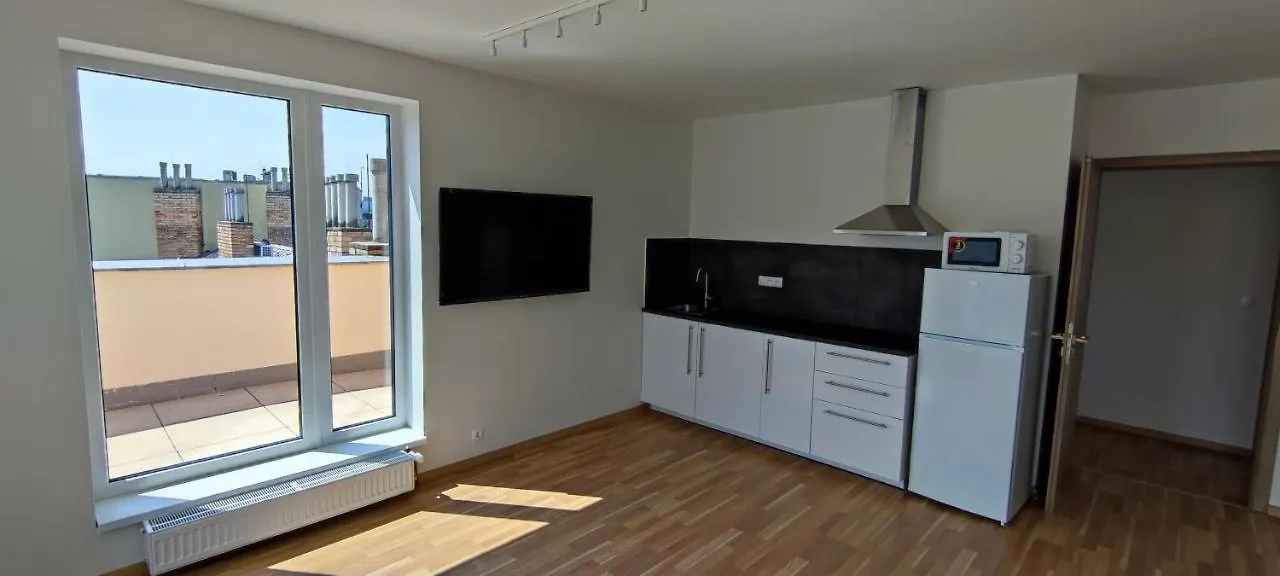 Penthouse # 81 With Panoramic City View In Elite Rezidence With Free Parking Praga 0*,  Czechy