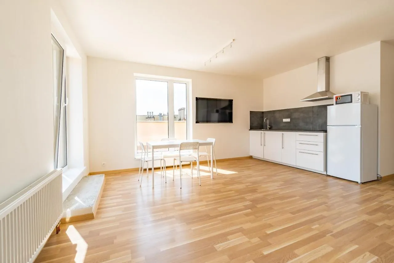 Apartament Penthouse # 81 With Panoramic City View In Elite Rezidence With Free Parking Praga