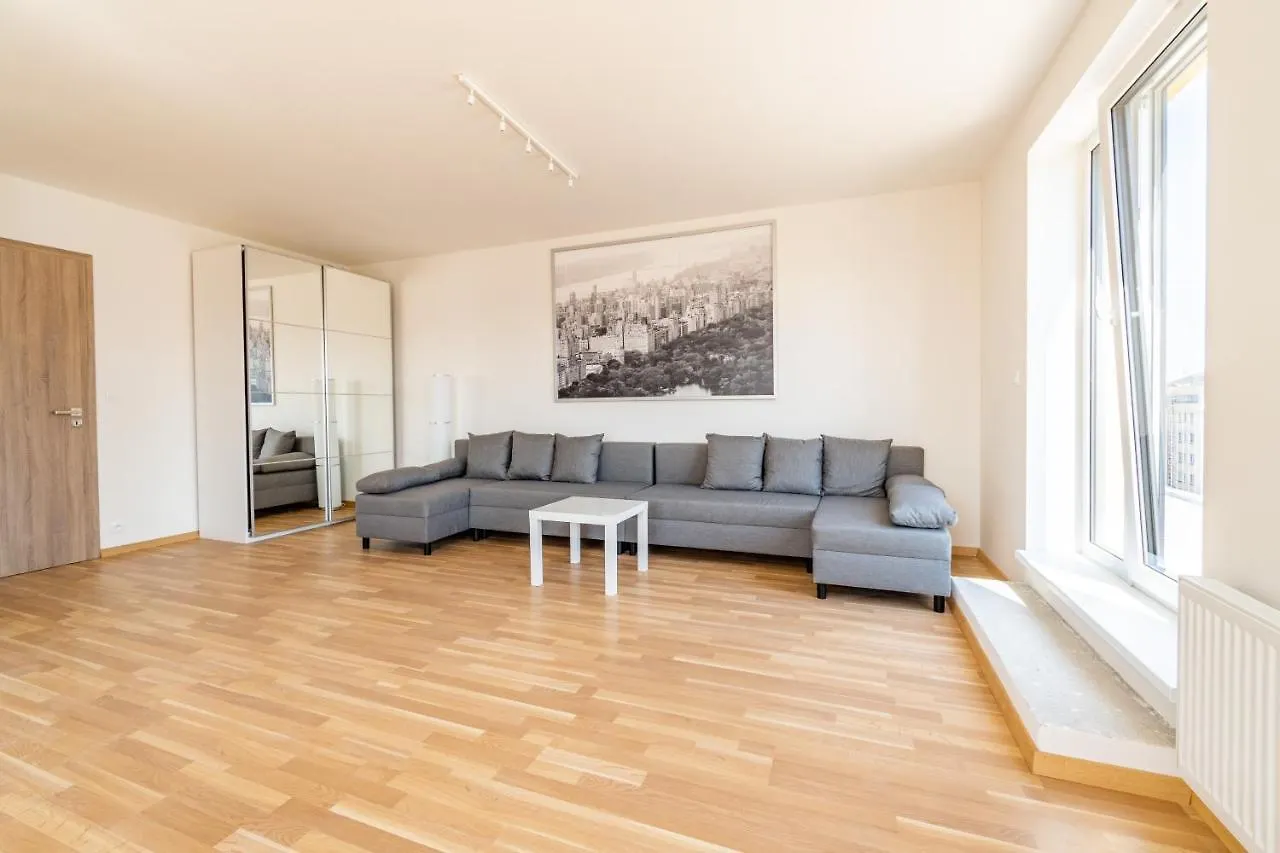 Apartament Penthouse # 81 With Panoramic City View In Elite Rezidence With Free Parking Praga Czechy