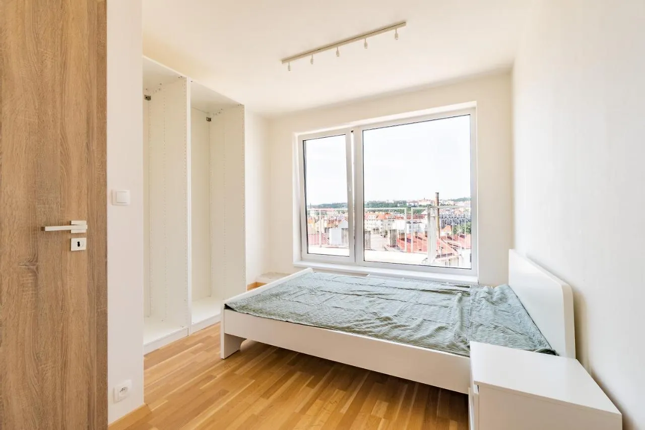 Apartament Penthouse # 81 With Panoramic City View In Elite Rezidence With Free Parking Praga